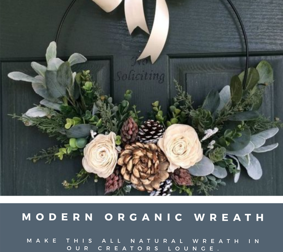 MODERN ORGANIC DOOR WREATH