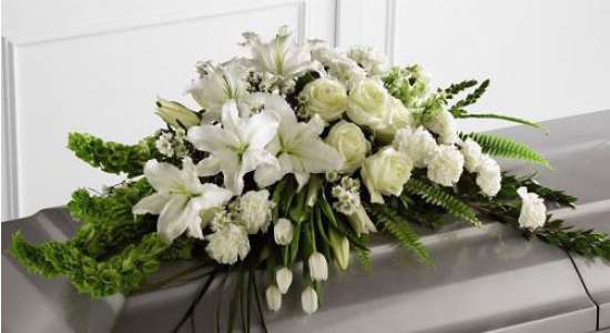Pure Elegance Casket Spray